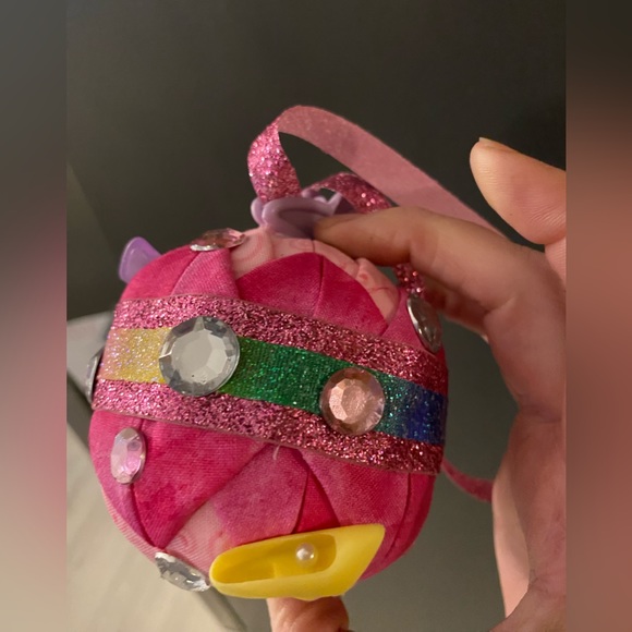 Handcrafted, Barbie inspired ornament with glitter, ribbon, gems, accessories - Picture 7 of 12